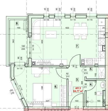 Продава се Двустаен апартамент в София, Орландовци - 72 кв.м за 2709 €/кв.м - Снимка #3