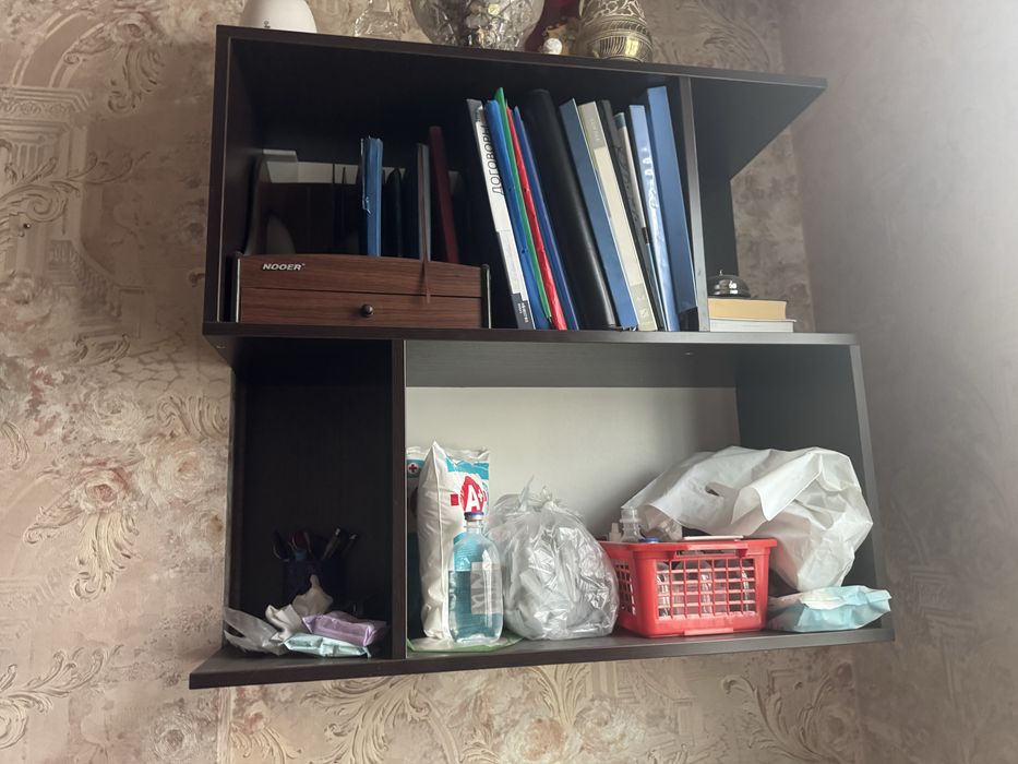 Полка настенная темная