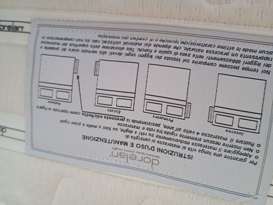 Saltea Dorelan Made in Italy