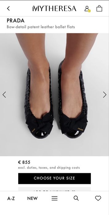 Балетки PRADA, оригинал