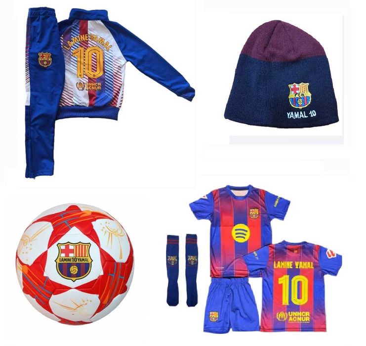 Есенно - зимни Екипировки Роналдо, Ямал, Мбапе Къс, дълъг ръкав, шапка