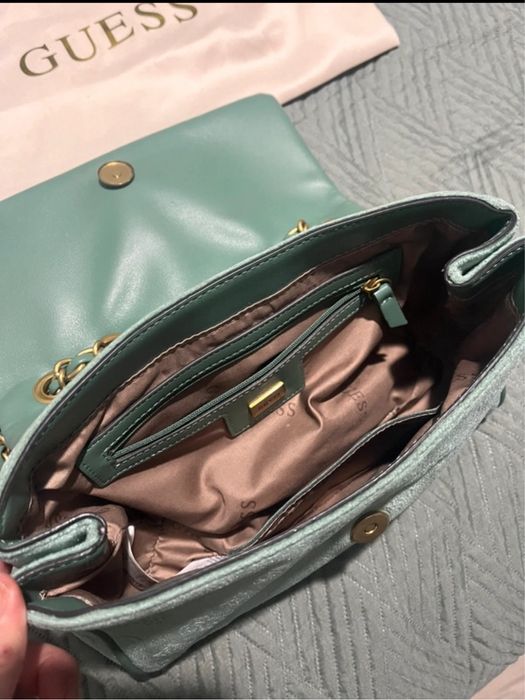 Geanta Guess verde menta