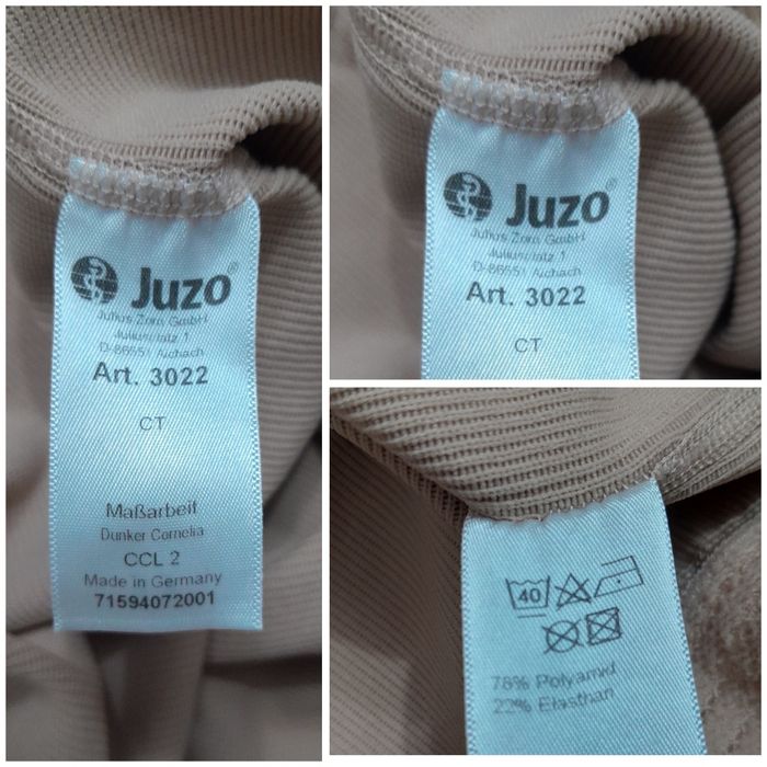 Ciorapi compresivi CCL 2 pantaloni bermude JUZO Clasic medicinali L/XL