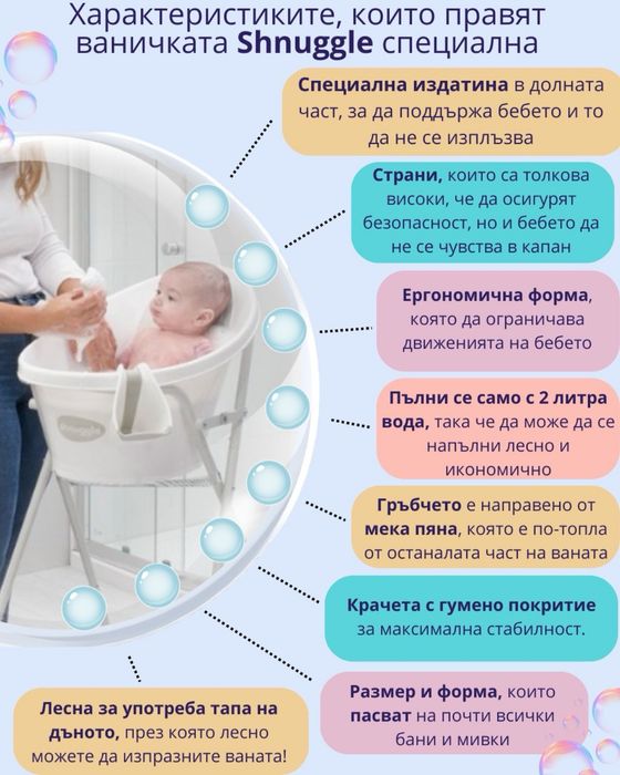 Вана за бебе Shnuggle