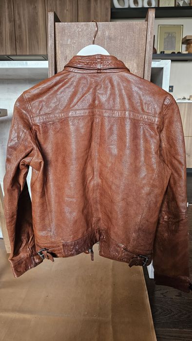 Уникално кожено яке Massimi Dutti. Като Ново.