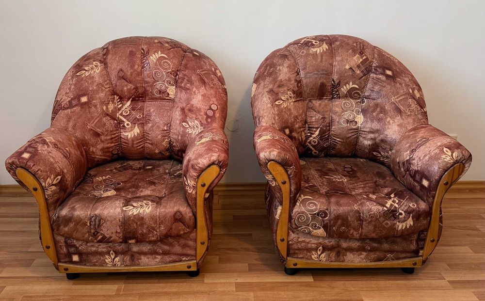 Холна Гарнитура 6 Части - Диван, Фотьойл, Табуретки и Маса