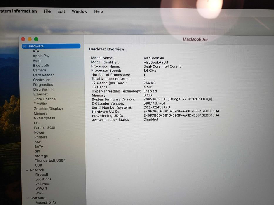 MacBook Air "Core i5" 13" Early 2019 Retina Display