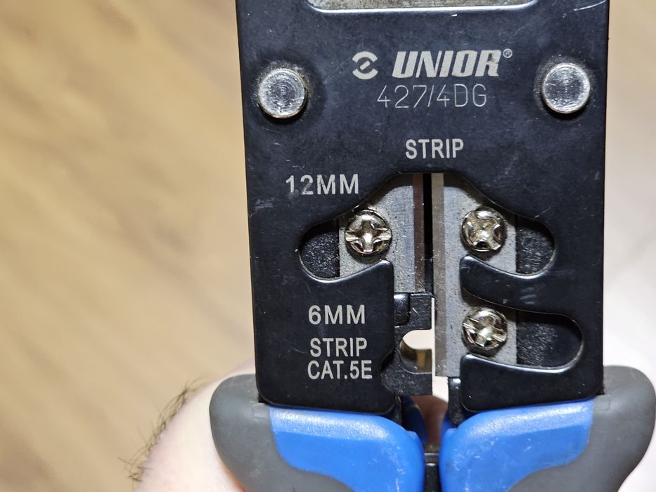 Модулни кримпващи клещи Unior 427/4DG RJ45 Cat5e 195mm интернет букси