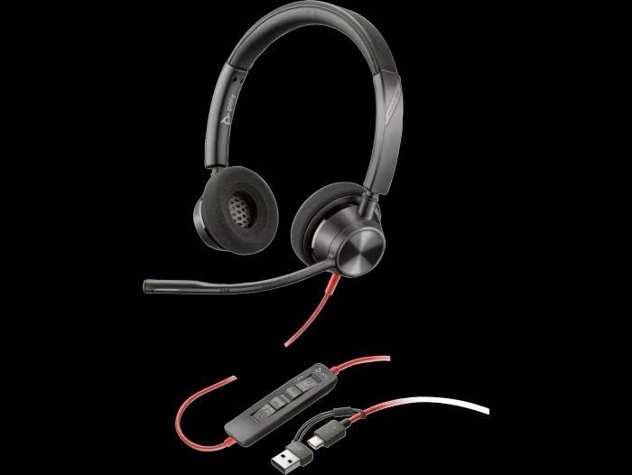 слушалки Poly Blackwire 3320 | USB | Сертифицирани за Microsoft Teams