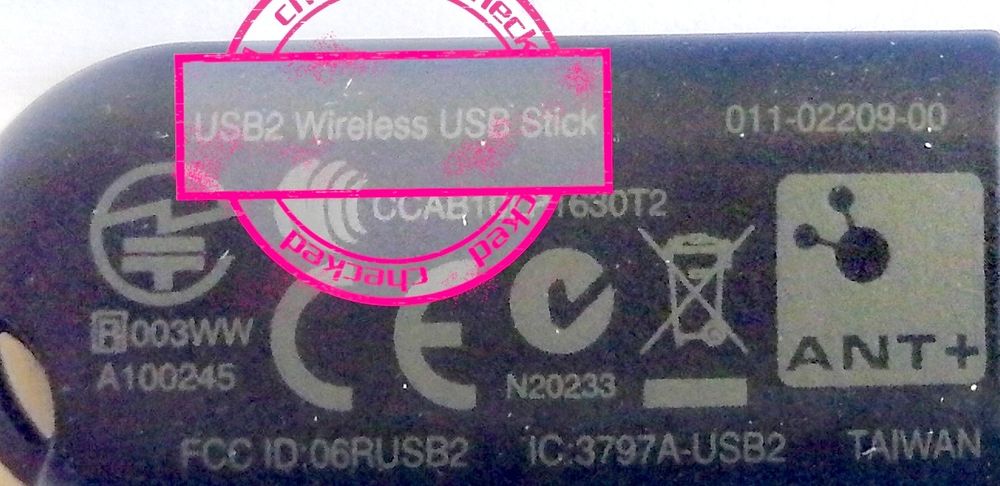 Garmin USB2 ANT+ stick // Tacx