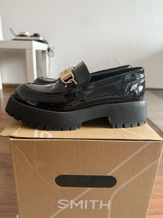 Nine West лоуфъри с дебела подметка WFA2998-1 Черен
