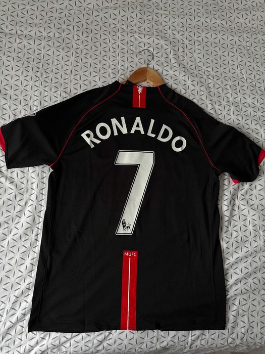 Tricou Ronaldo Manchester United negru 2008 champions league