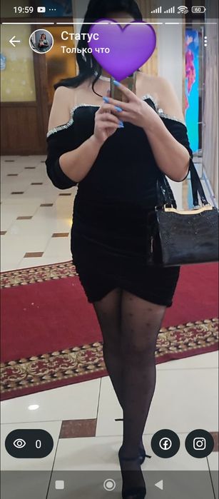 Платье женское черная