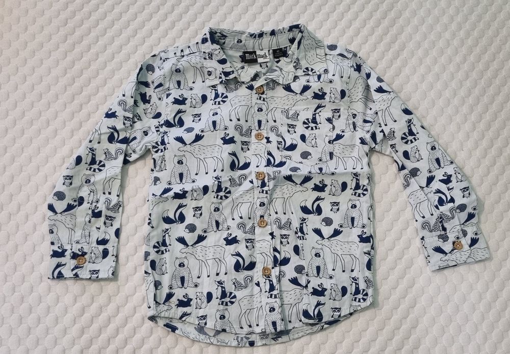 Детска риза с дълъг ръкав