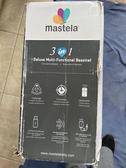 Leagăn electric multifuncțional 3-1 Deluxe Mastela
