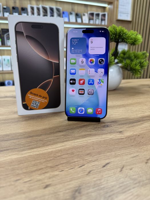 ‼️iPhone 16 Pro Max Desert 256Gb -Sanatate bat.94% - Garantie 12 luni