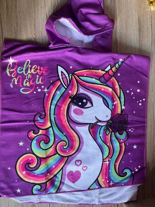 Пончо полотенце для девочки