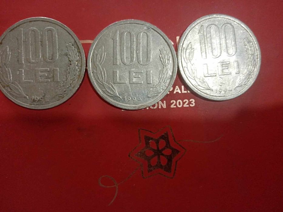Vand 3 monede 100 de lei mihai viteazul 1992-1994
