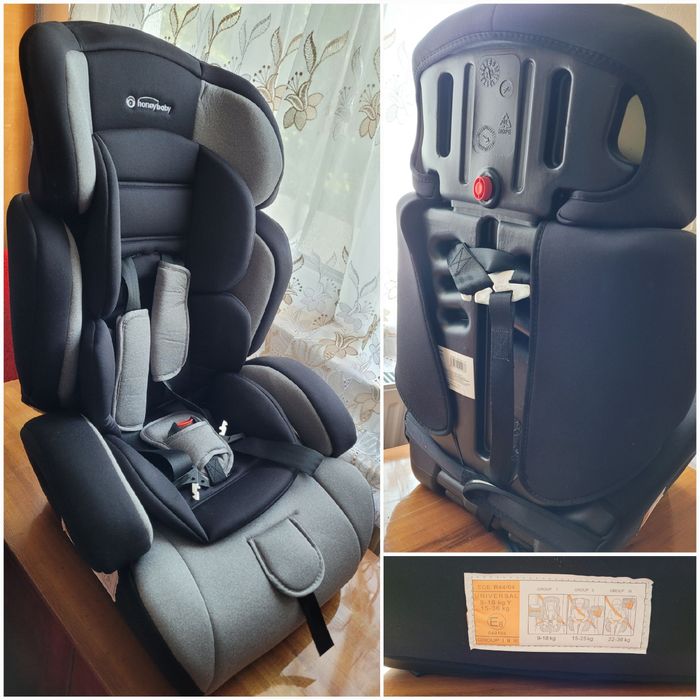 Scaun Auto Nou 9-36 kg, 3 în 1, 3 grupe de vârstă/greutate. Happy baby