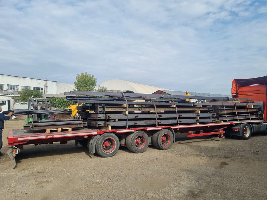 Vand structuri metalice la 300mp sau 600mp demontabil pe suruburi