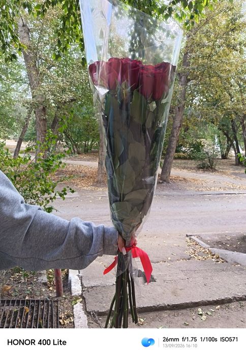 Букет из 11 роз, метровые