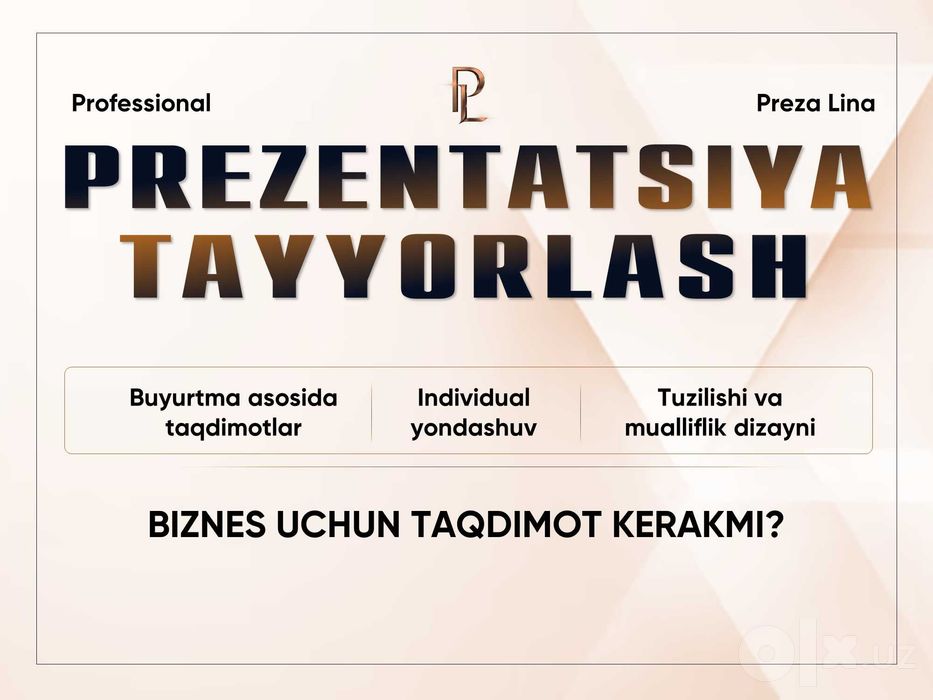Prezentatsiyalar tayyorlash. Taqdimotlar. Prezentatsiya qilish.