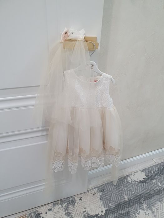 Платье 3 штуки Невеста для девочек  с фатой