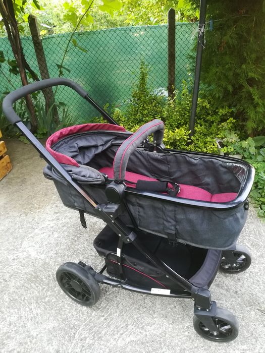 Количка 2в1 Lorelli Premium Red&black с подарък анатомична стелка