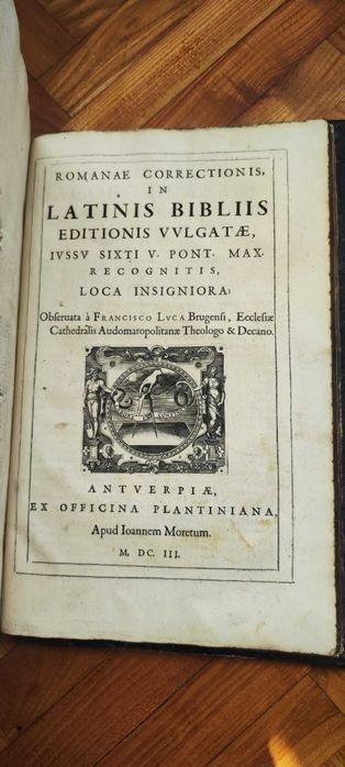 Изключително рядка Biblia Sacra на латински език 1603г