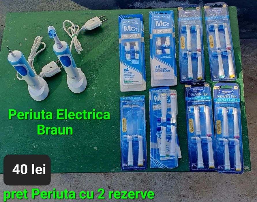Perita electrica Braun cu rezerve