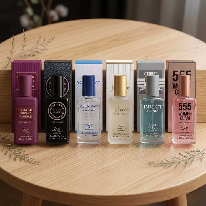 Комплект от 6 броя луксозни парфюма по 22мл – разнообразие от аромати за всеки повод