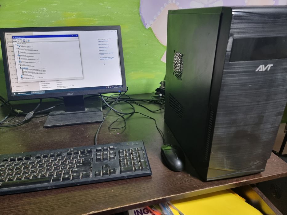 Kompyuter ddr4 9 avlod h310 plata holati yangidek 8 gb ozu 500 gb hdd