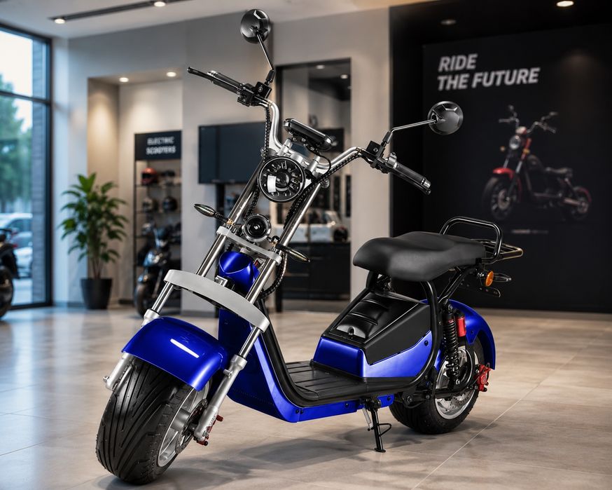 Scuter electric/Scooter Harley red flame