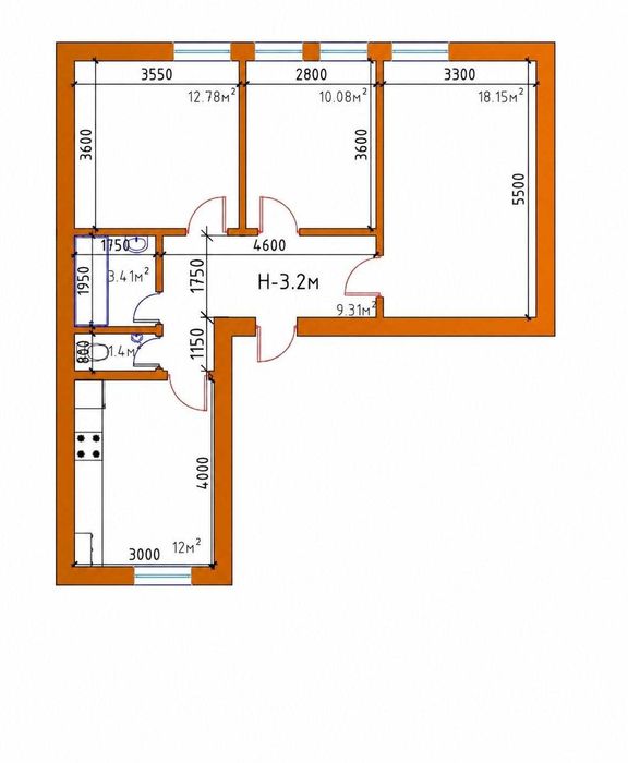 Продается квартира 3/4/5 этаж, 72 кв.м,  р-н М.Улугбек, у IT Park