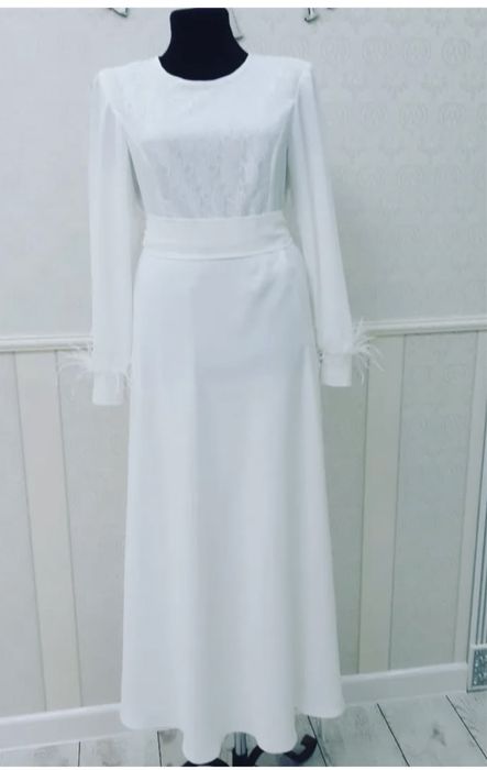 белое нежное платья