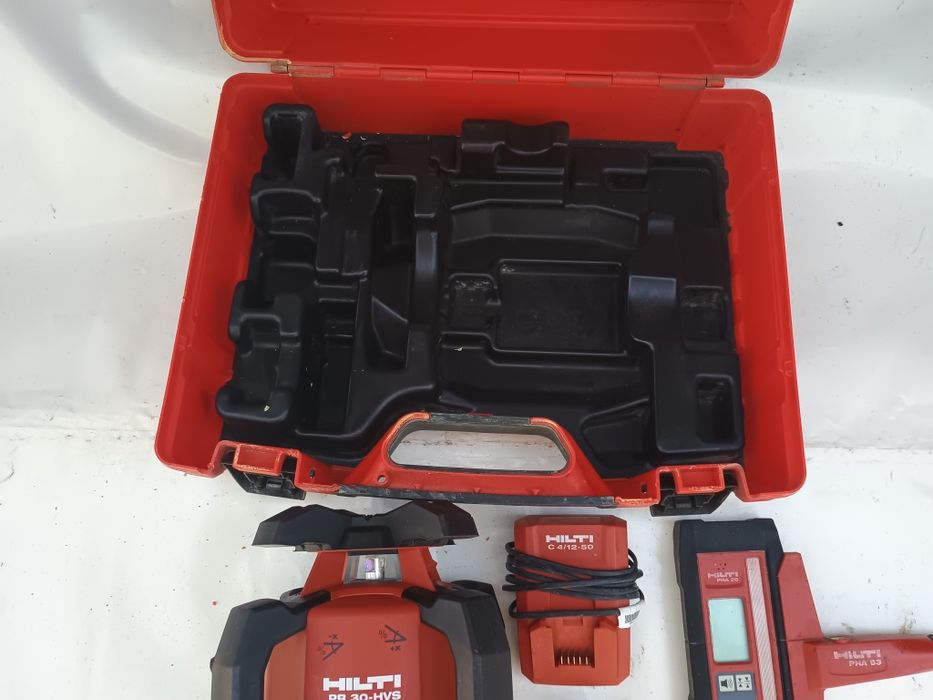 Laser panta hilti pr30 hvs , cutie, receptor, baterie și incarcator