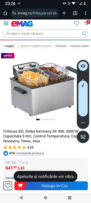 Friteuza XXL profesionala din inox electrica