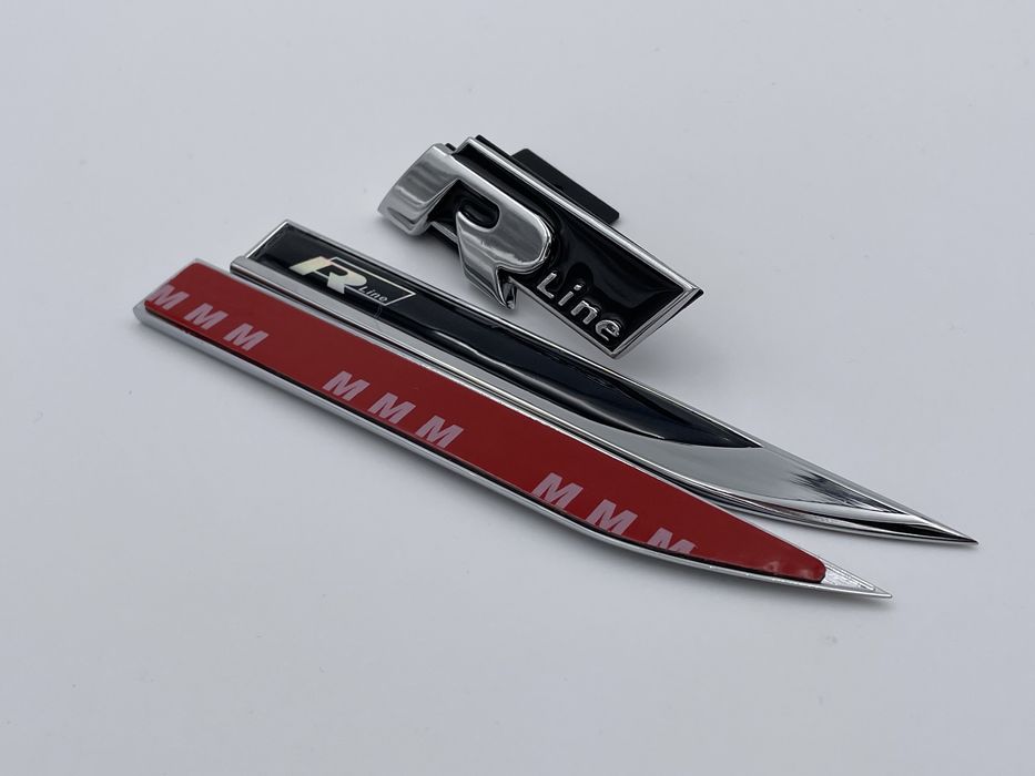Set embleme VW R-line negru nou