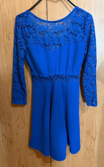 Синя официална рокля