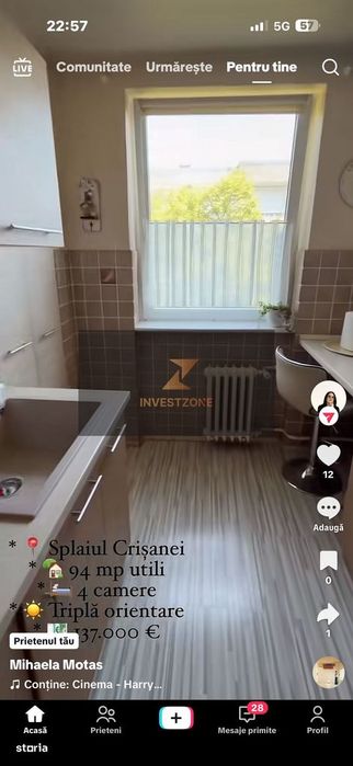 Apartament Central 73 mp Oradea - str. Evreilor Deportați