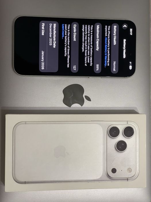Iphone 17 pro max silver 256