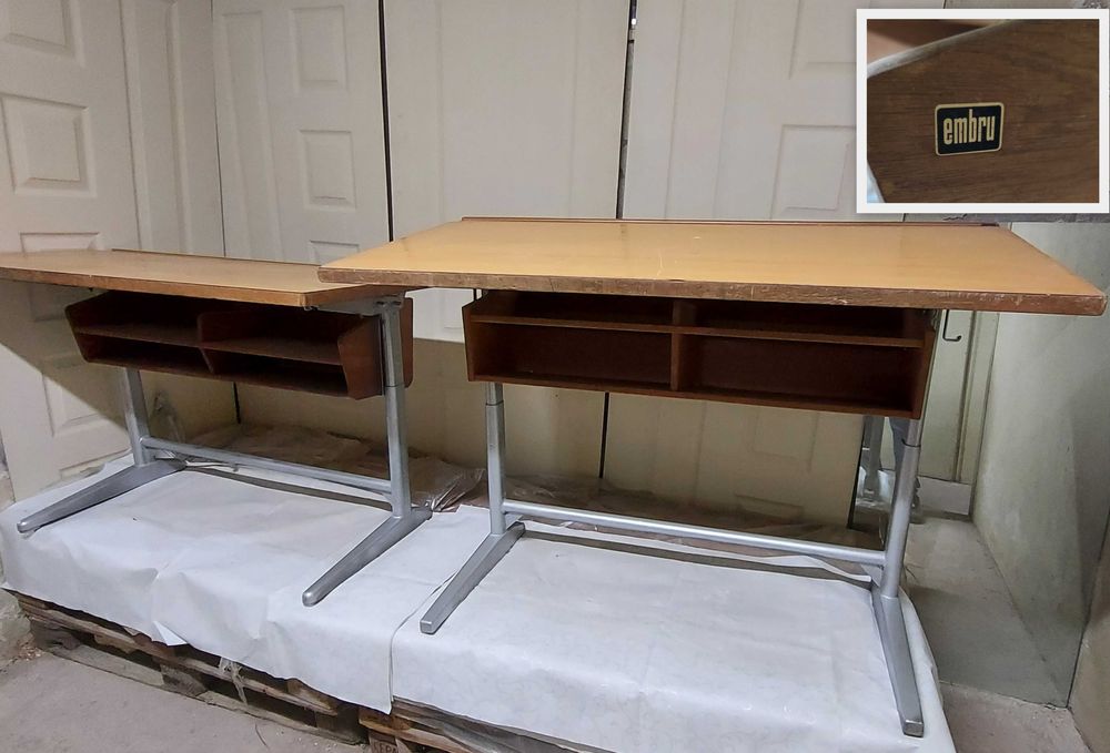 Ученически бюра. Антикварна стойност. EMBRU Swiss. 8 бр.