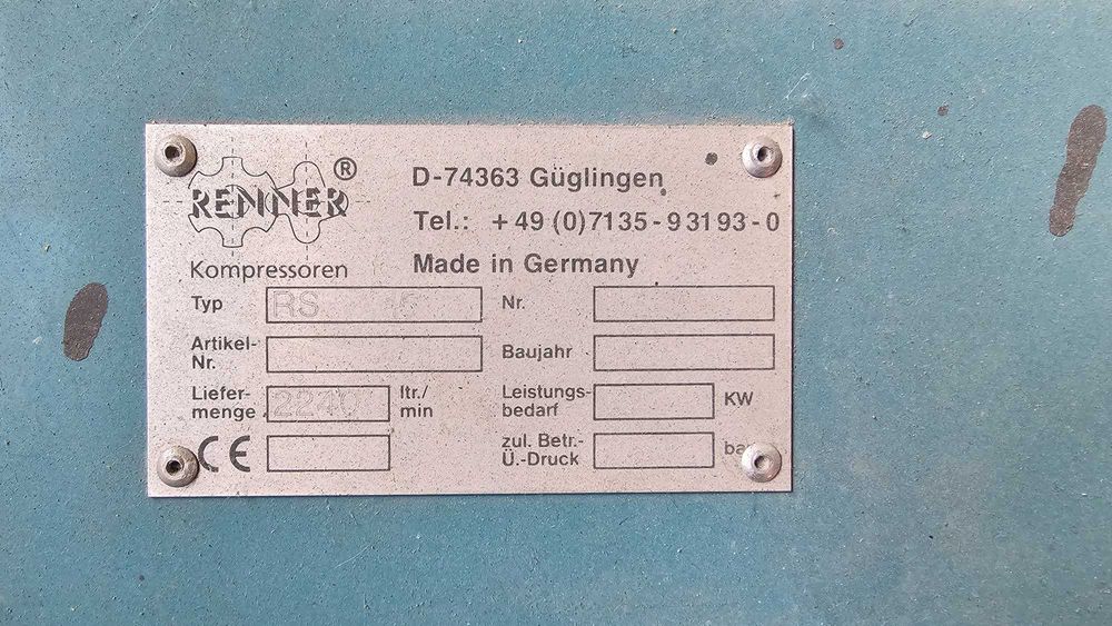 Винтов компресори на Renner RS015