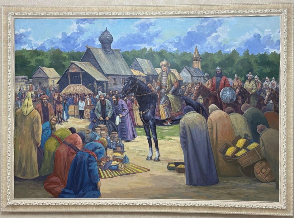 Картина маслом,холост."АлтынОрда"177×125