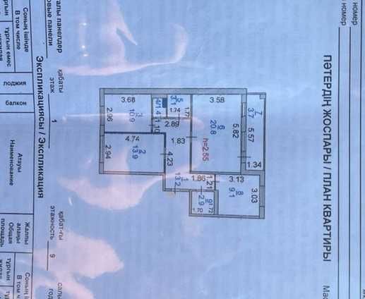 Продажа 3-комнатной квартиры