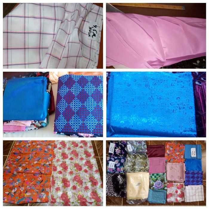 Шикарные цветные ткани в отрезах по 20 тыс за 1 метр