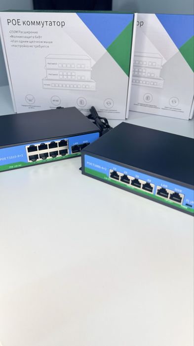 4,8,16,24 портовые PoE комуттаторы