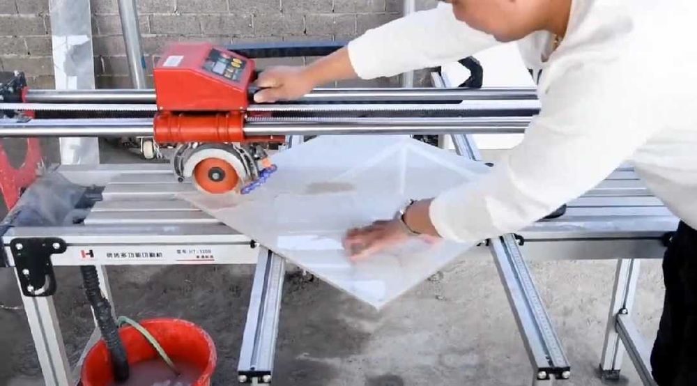 Запил резка керамогранита под 45 градусов длинной до 3,2 метров