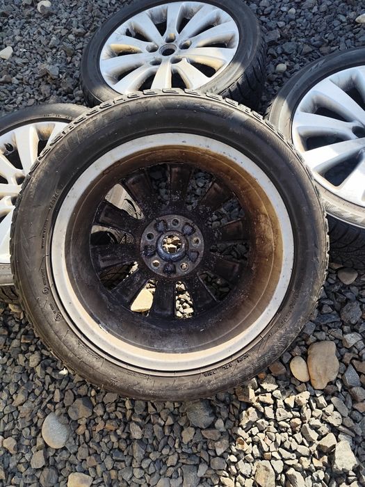 Set 4 jante aliaj 5X115 pentru Opel . Cu anvelope M+S 215/50R17.