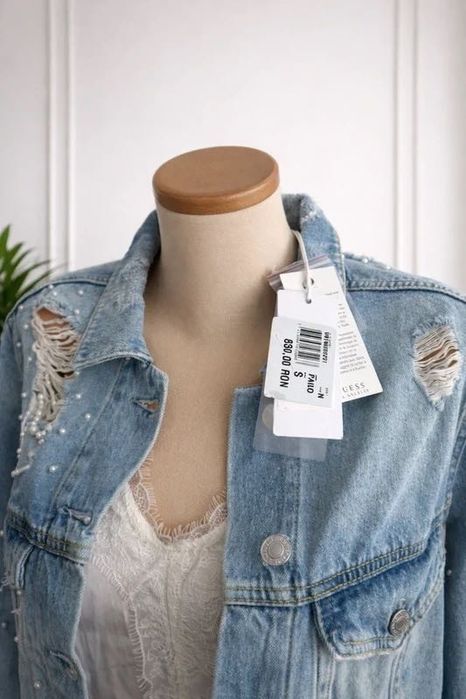 Geaca denim, femei - Guess - S